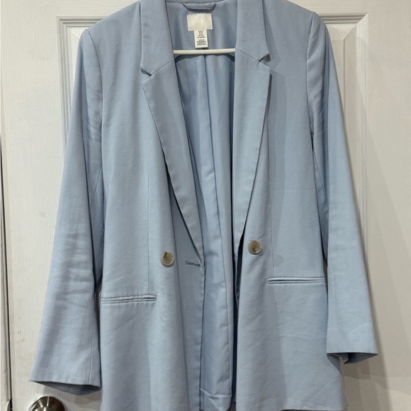 H&M Soft Blue Women's Blazer - Picture 1 of 2